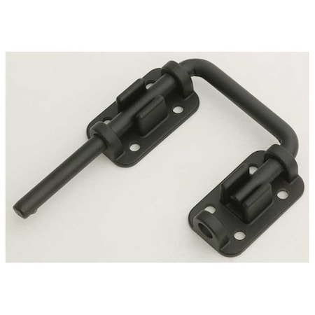 Harry Engerts Co Patio Door Drop-in Security Latch Bolt, Black Powder Coat, 2 Shackle Width 20SDL-BK